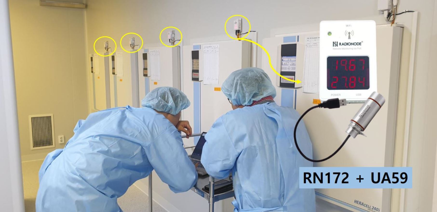 Radionode thiết bị chuyên dụng trong giám sát và cảnh báo nhiệt độ tủ vaccine