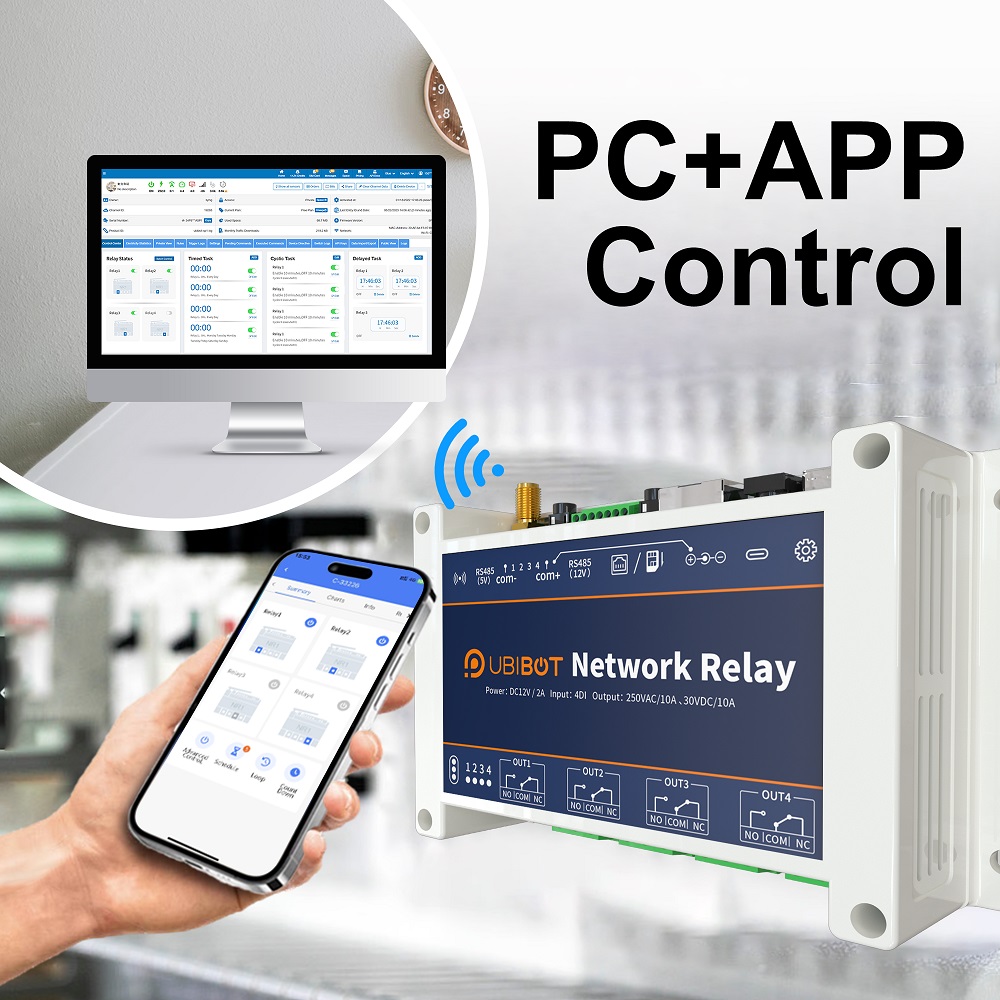 Thiết bị giám sát và điều khiển Ubibot qua App và web